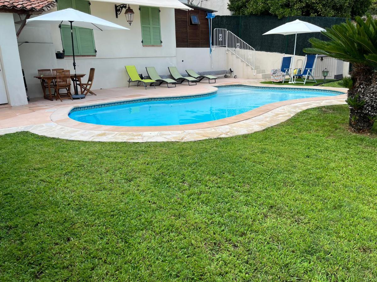 Villa Paradiso, Logement Avec Piscine, Nice Nord Exterior foto